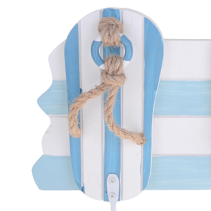 Ciabattine Appendere 36 Cm - Pezzi 2 - 36X22X4cm - Colore: Blu - Bianchi Dino - Marina, Decori Tema Marino