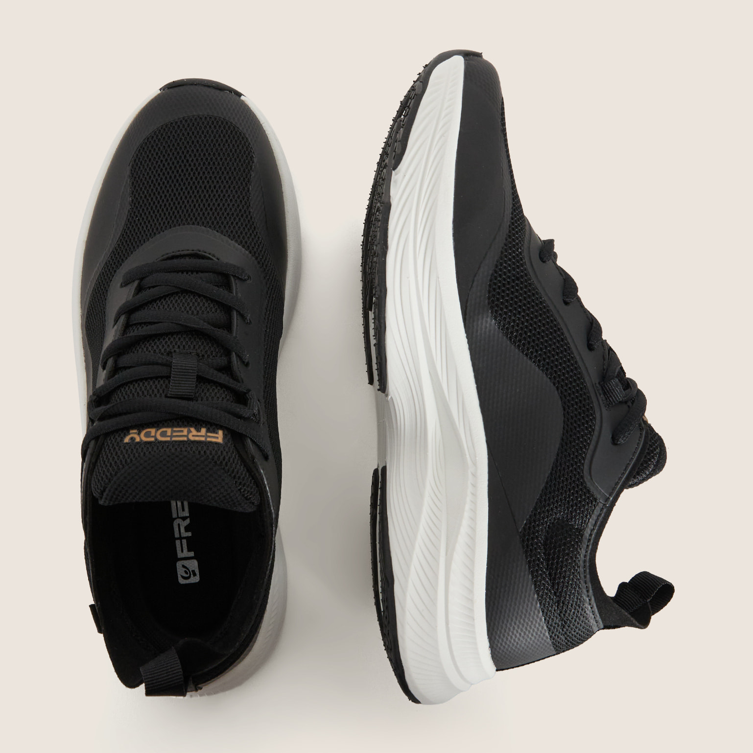 Scarpe Sportive Uomo in Tessuto Mesh con Spalmature in TPU