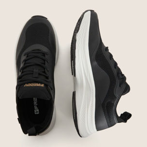 Scarpe Sportive Uomo in Tessuto Mesh con Spalmature in TPU