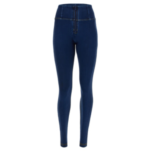 Pantaloni push up WR.UP® effetto denim superskinny vita alta