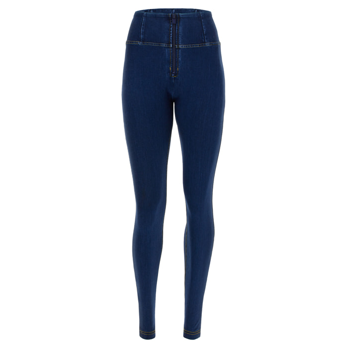 Pantaloni push up WR.UP® effetto denim superskinny vita alta