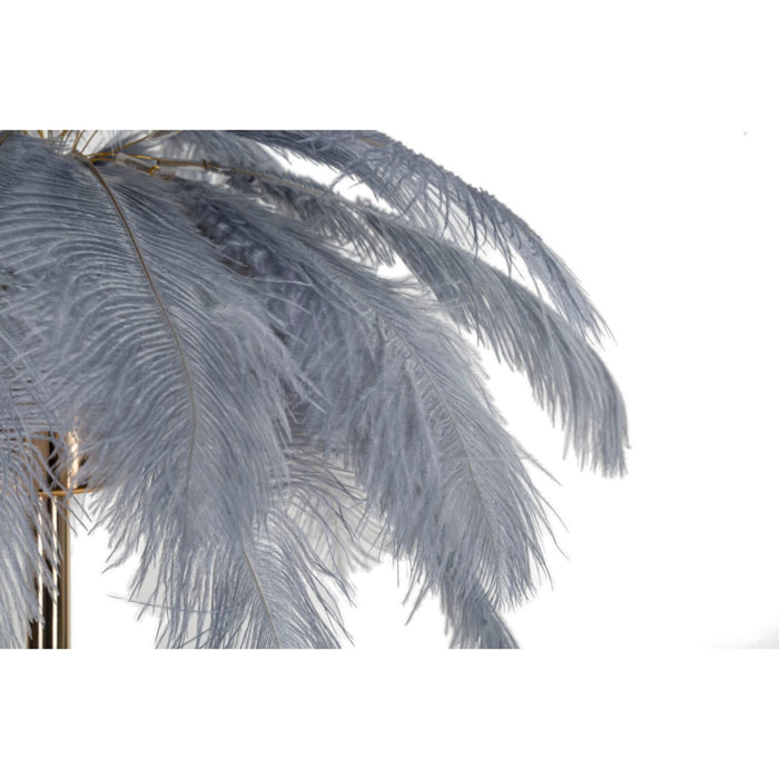 LAMPADA DA TAVOLO PALM GRIGIA CM Ø 55X60
