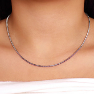 Collana Tennis con Cubic Zirconia Bianche 1.5mm