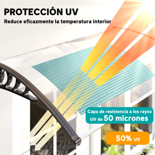 Marquesinas Exterior para Puertas y Ventanas, 150x90 cm, Tejadillo de Protección contra Sol y Lluvia, con Cubierta de Policarbonato, Soporte de Aleación de Aluminio, Blanco
