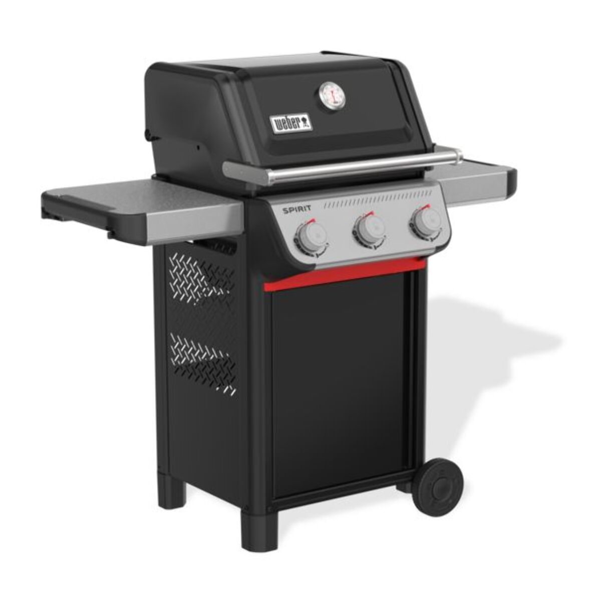 Barbecue gaz WEBER Spirit E-310 black 3 brûleurs sur chariot 52x45 cm