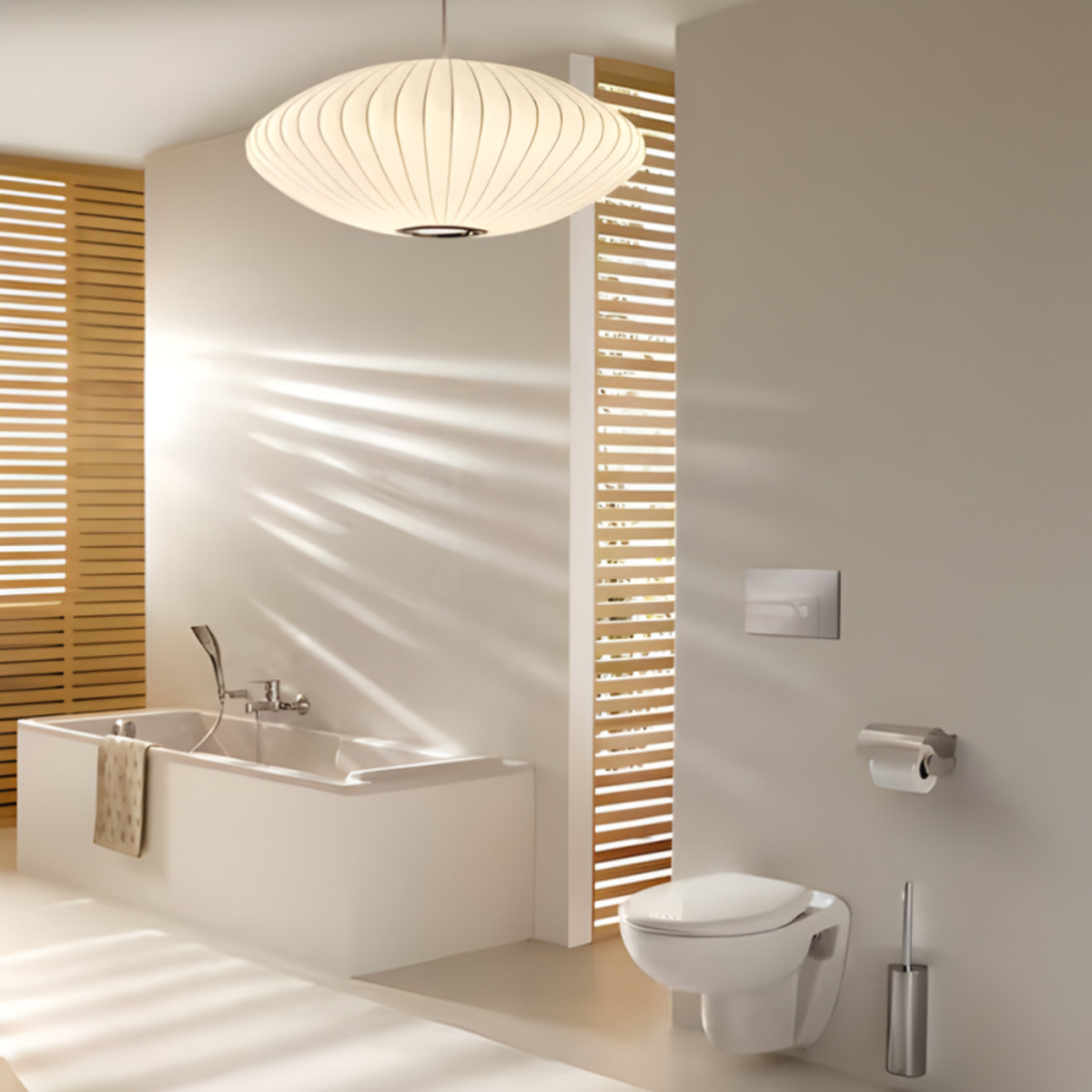 Baignoire bain douche Struktura + pare bain + étagère 170 X 75