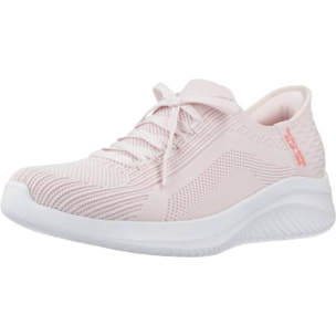 Sneakers De  Mujer Slip-ins: Ultra Flex 3.0 Tonal Stretc Rosa
