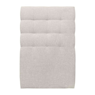 Lit avec tête de lit capitonnée tissu et sommier kit Ep14