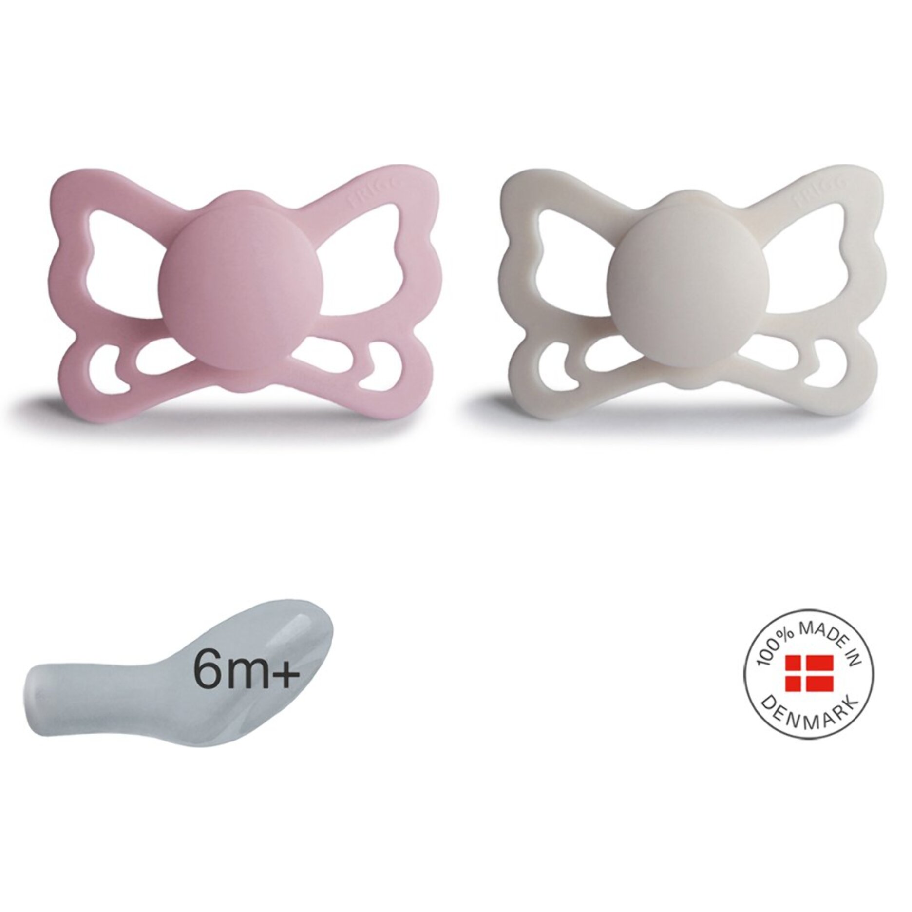 Frigg Pack 2 Chupetes Anat. Silicona Butterfly