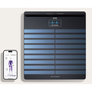 Pèse personne connecté WITHINGS Body Scan noir