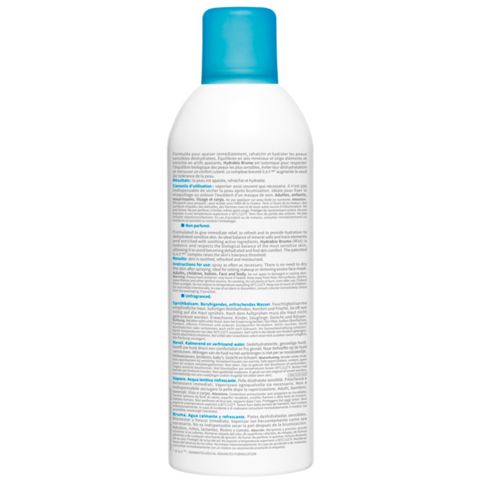 Hydrabio Brume - Eau Apaisante Rafraîchissante - Peaux Sensibles Déshydratées 300 ml