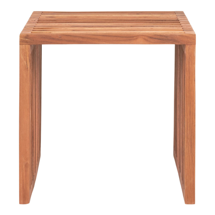 Tavolino Pego in legno di teak naturale 40x40x40 cm