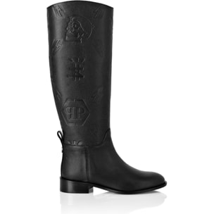 PHILIPP PLEIN Stivali con tacco medio MONOGRAM