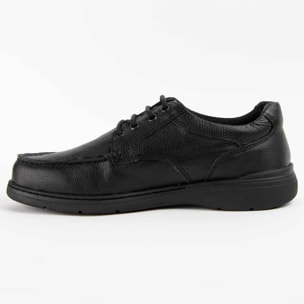 Zapato Oxford De Piel - Negro