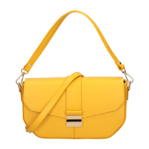 Borsa a spalla da donna - Modello False - Vera pelle - 27.0 x 15.0 x 7.0 cm