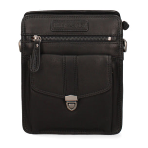 Borsa a tracolla  da uomo In Vera pelle Made in Italy 22,5x18x9 cm