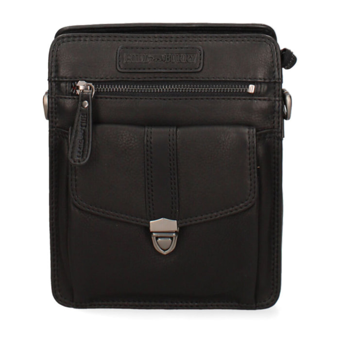 Borsa a tracolla  da uomo In Vera pelle Made in Italy 22,5x18x9 cm