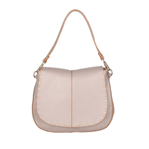 Borsa a spalla da donna Made in Italy - Modello Winona - Vera pelle - 26.0 x 20.0 x 13.0 cm