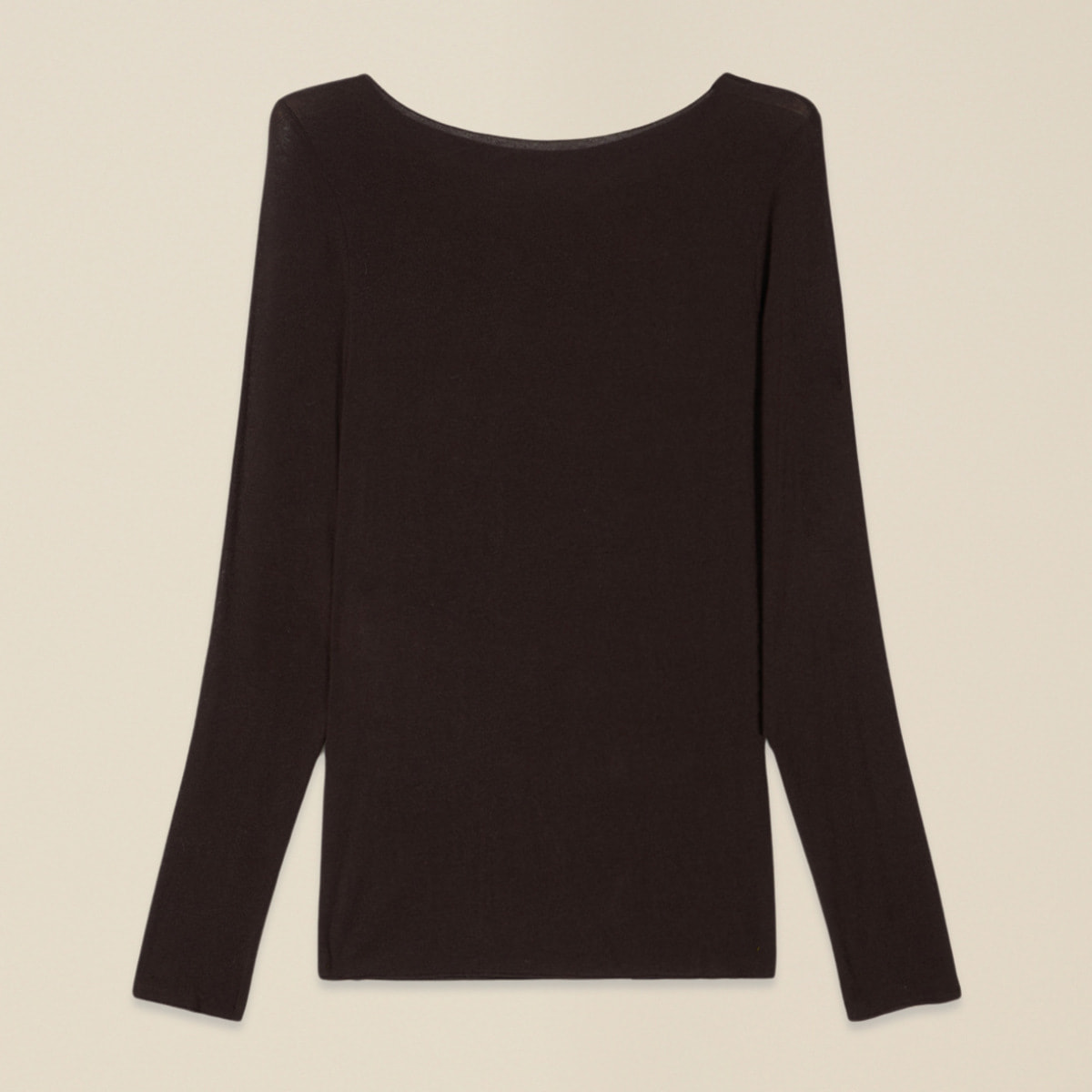 Oltre - Camiseta mezcla de cachemir - Marrón