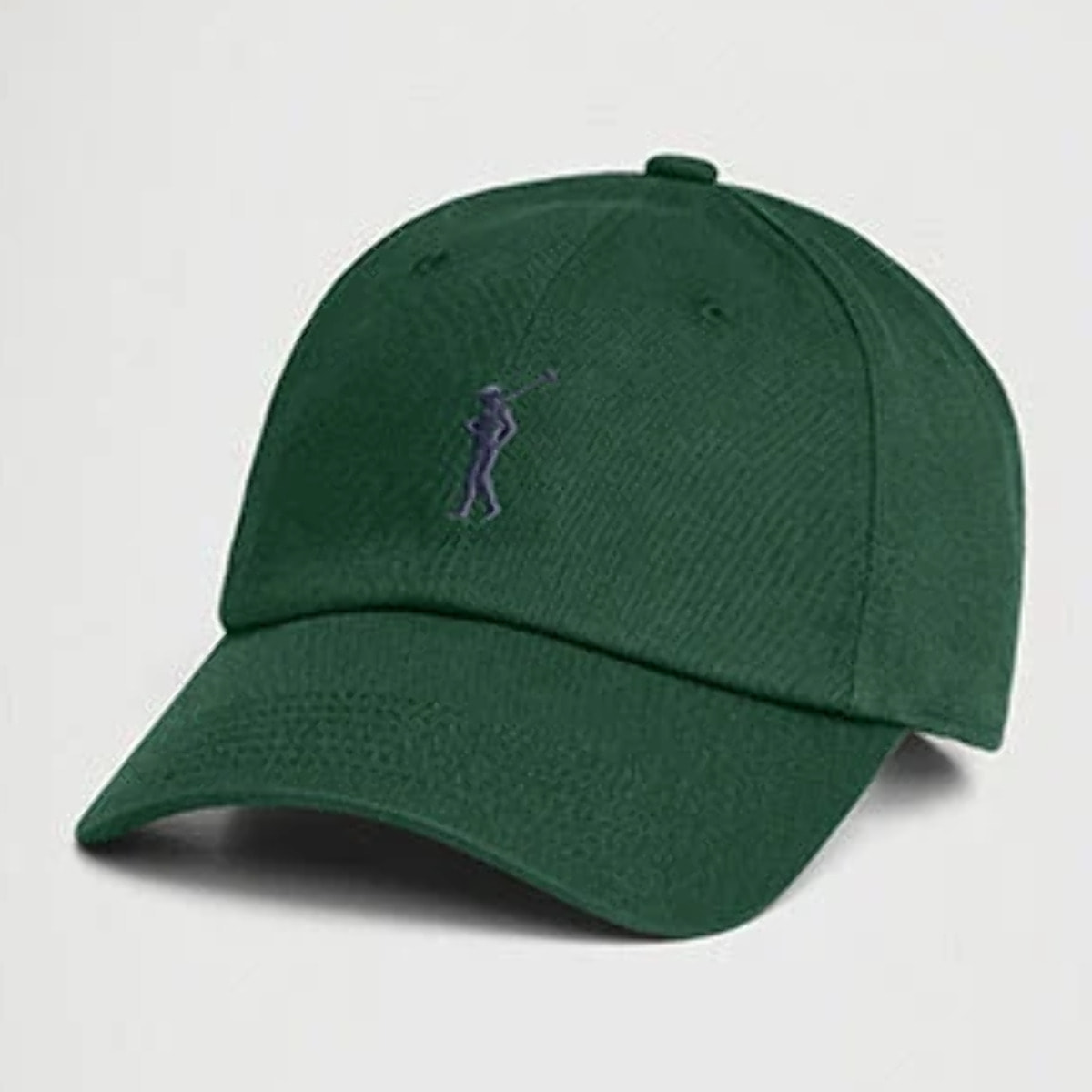 Gorra verde botella de seis paneles con logo Rigby Go