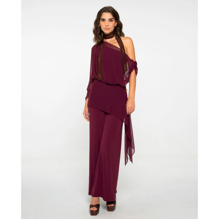 Mono largo de punto con capa multiposición