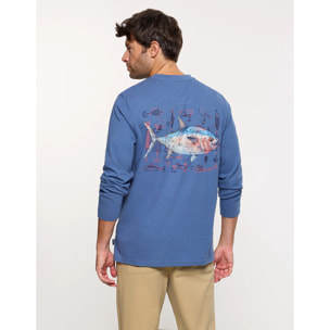 Camiseta Manga Larga Azul - Bubito