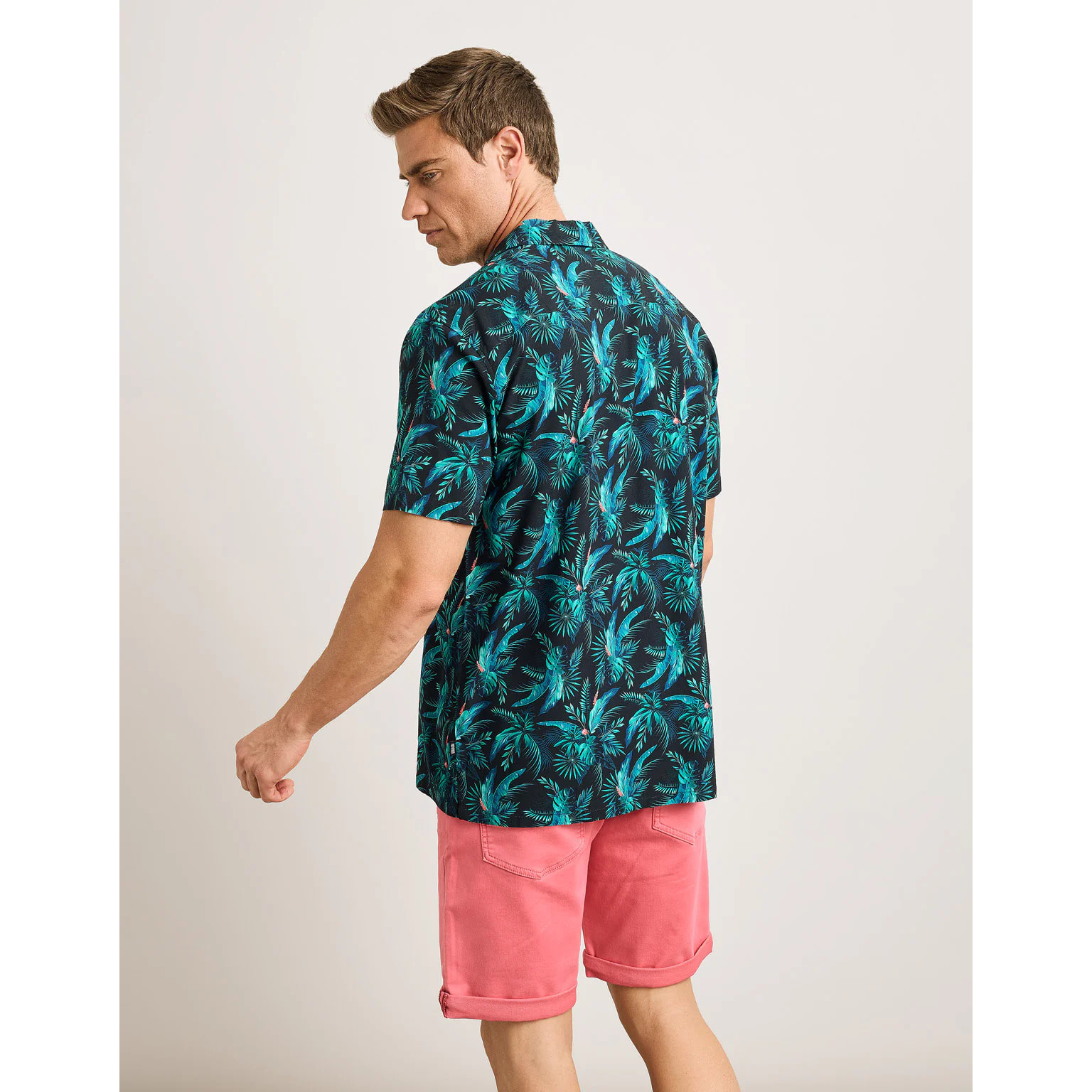 Camisa Manga Corta Azul Marino - Amazono