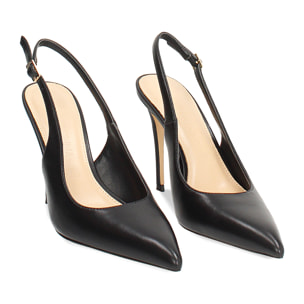 Zapatos de salón negros con tacón de 10 cm