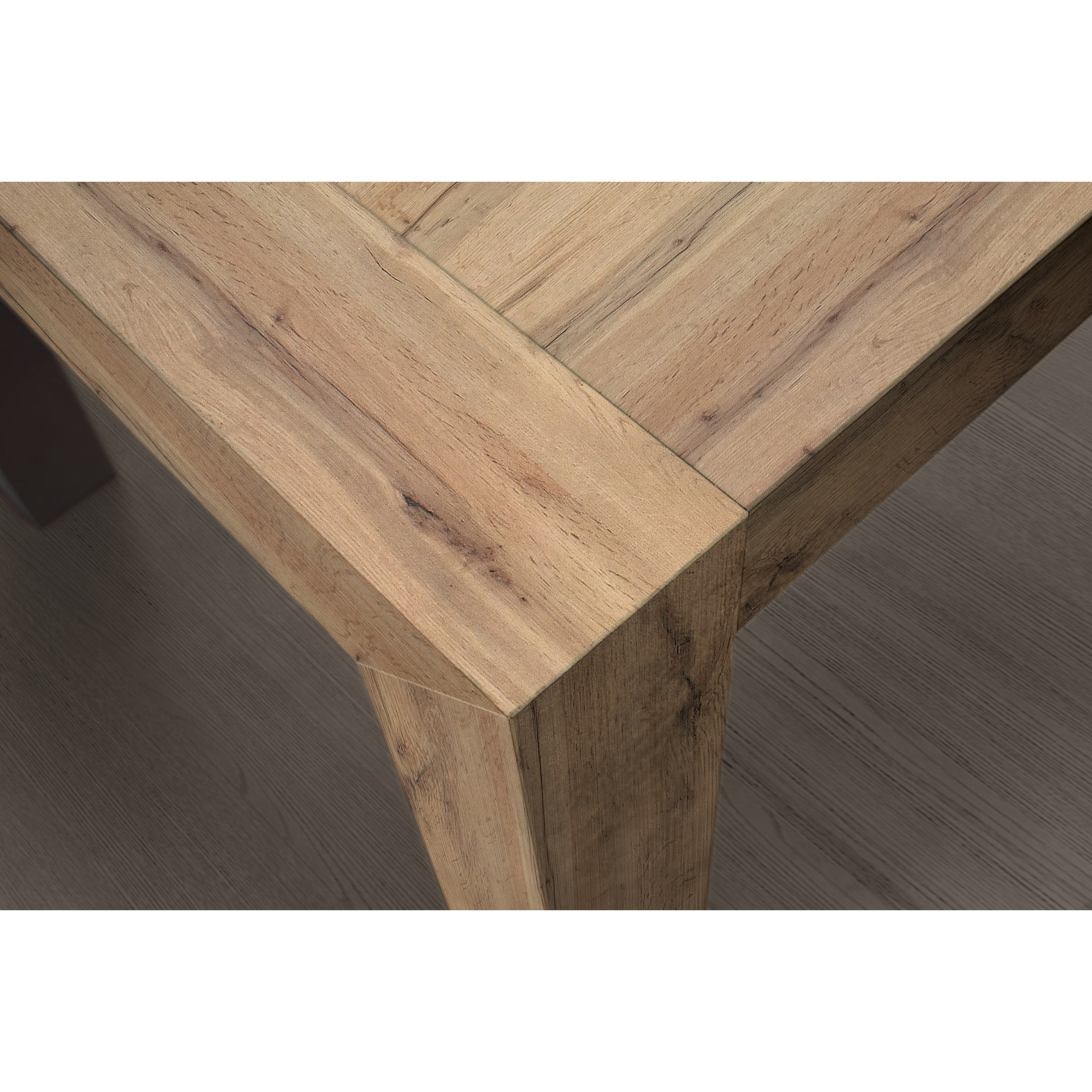Tavolo MARZAMEMI in legno, finitura rovere rustico, allungabile 160x90 cm - 240x90 cm