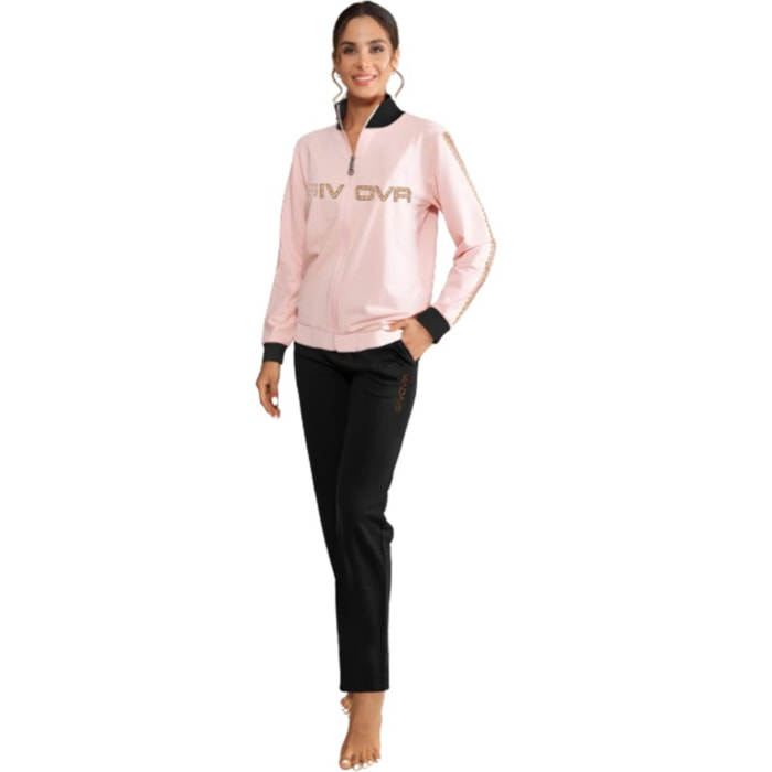 Set Homewear Donna GIVOVA Felpato Full Zip