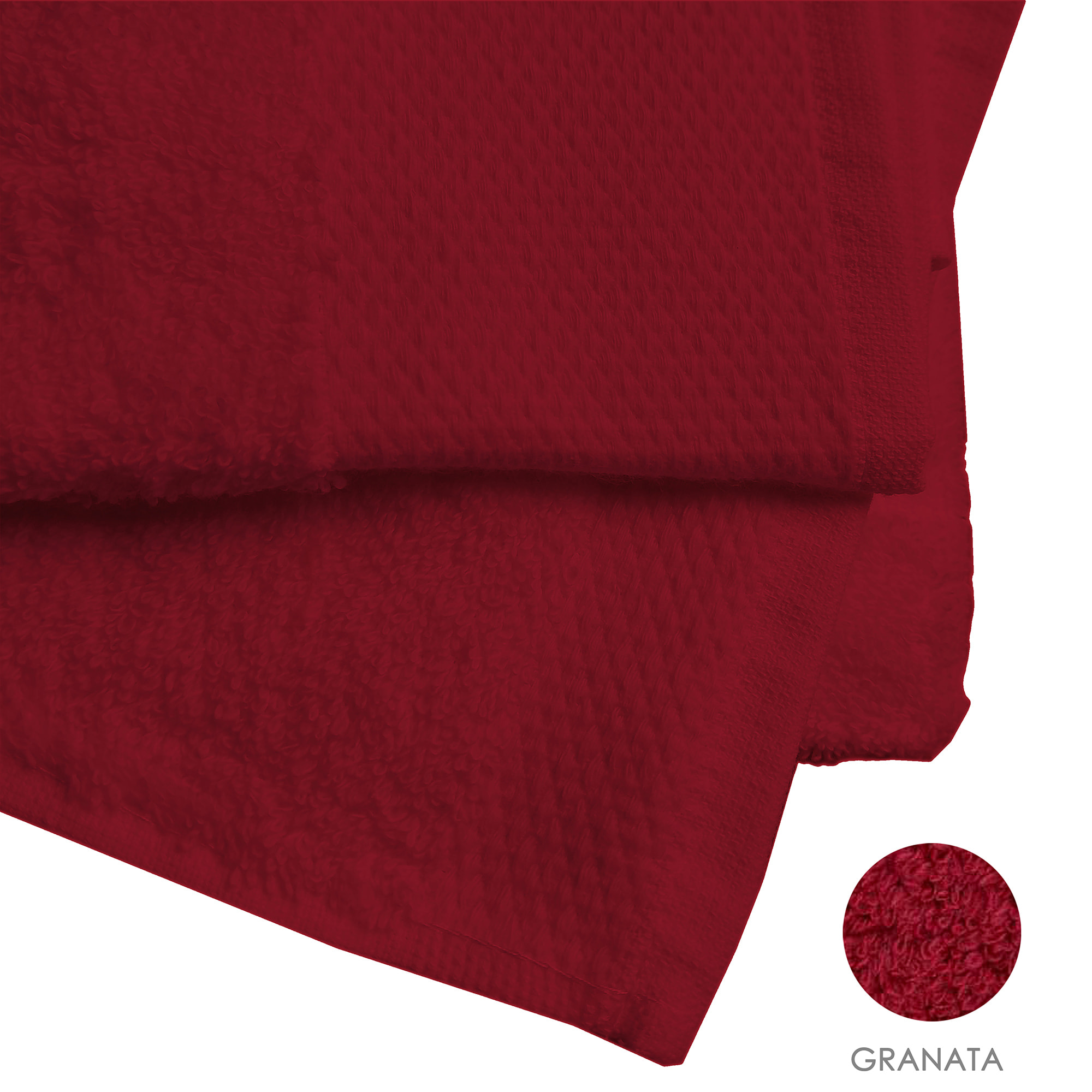 Set salvietta 3 pezzi 60x110 cm granata