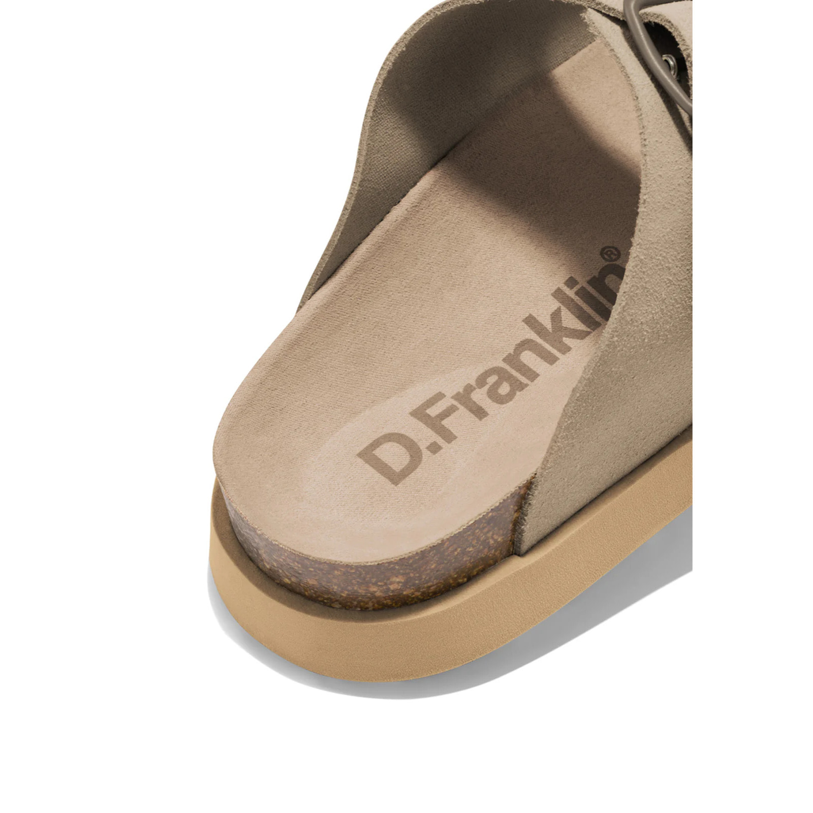 Sandalias Vibe Unisex Cierre Hebilla Color Taupe