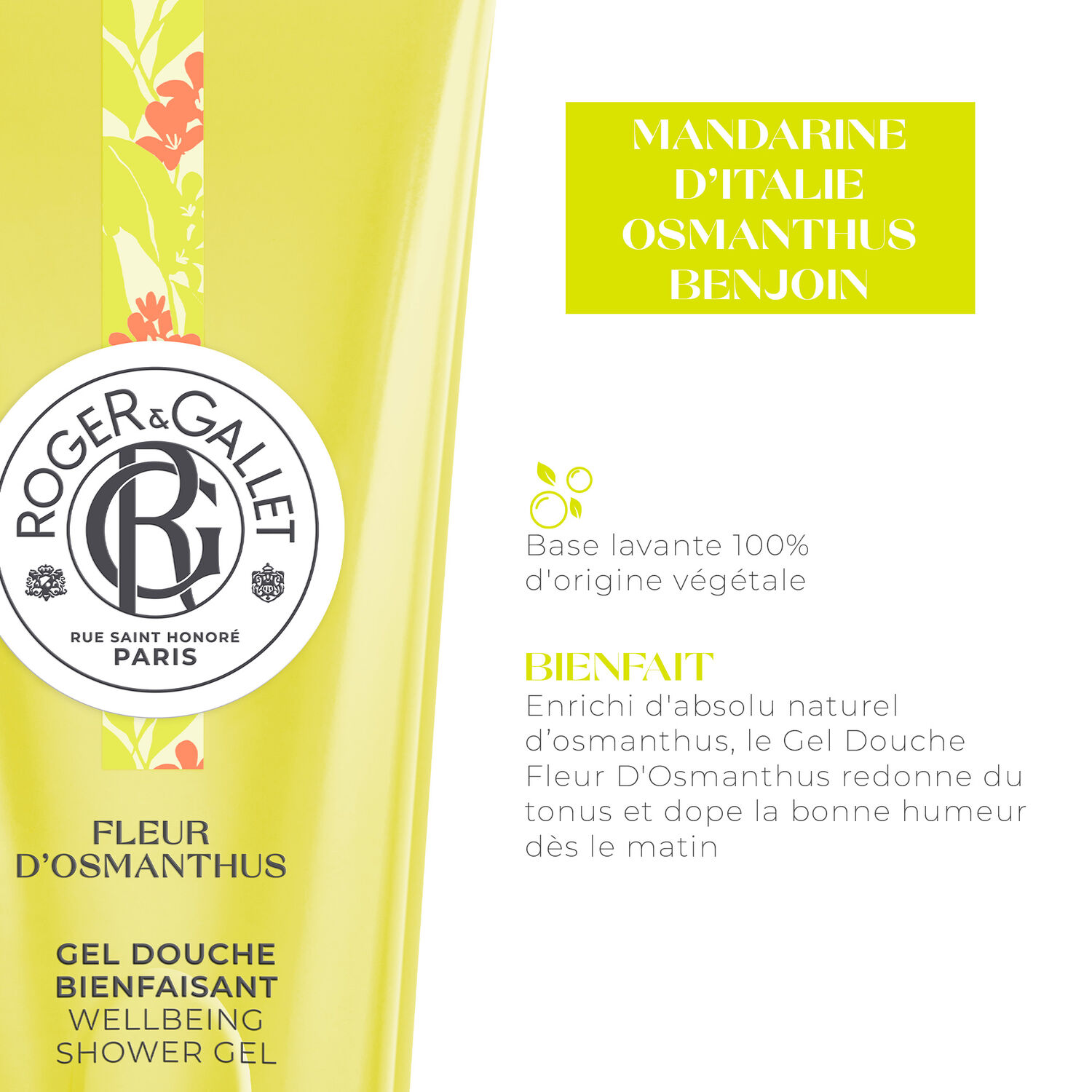 Fleur d'Osmanthus - Gel Douche Bienfaisante 200 ml