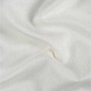 Tissu lourd en lin naturel grande largeur - Blanc