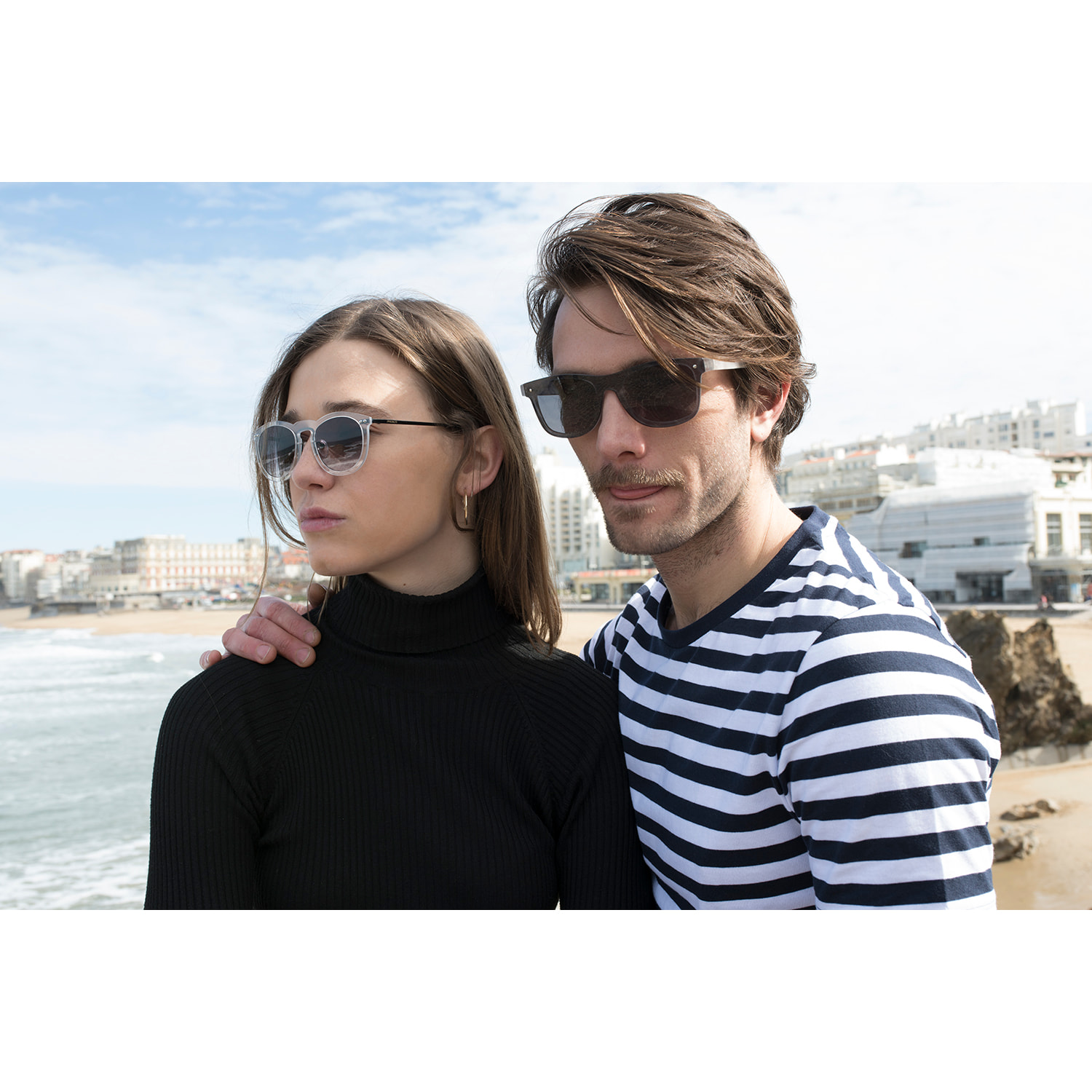 GAFAS DE SOL SUNPERS BIARRITZ DOUBLE LENS de color Blanco