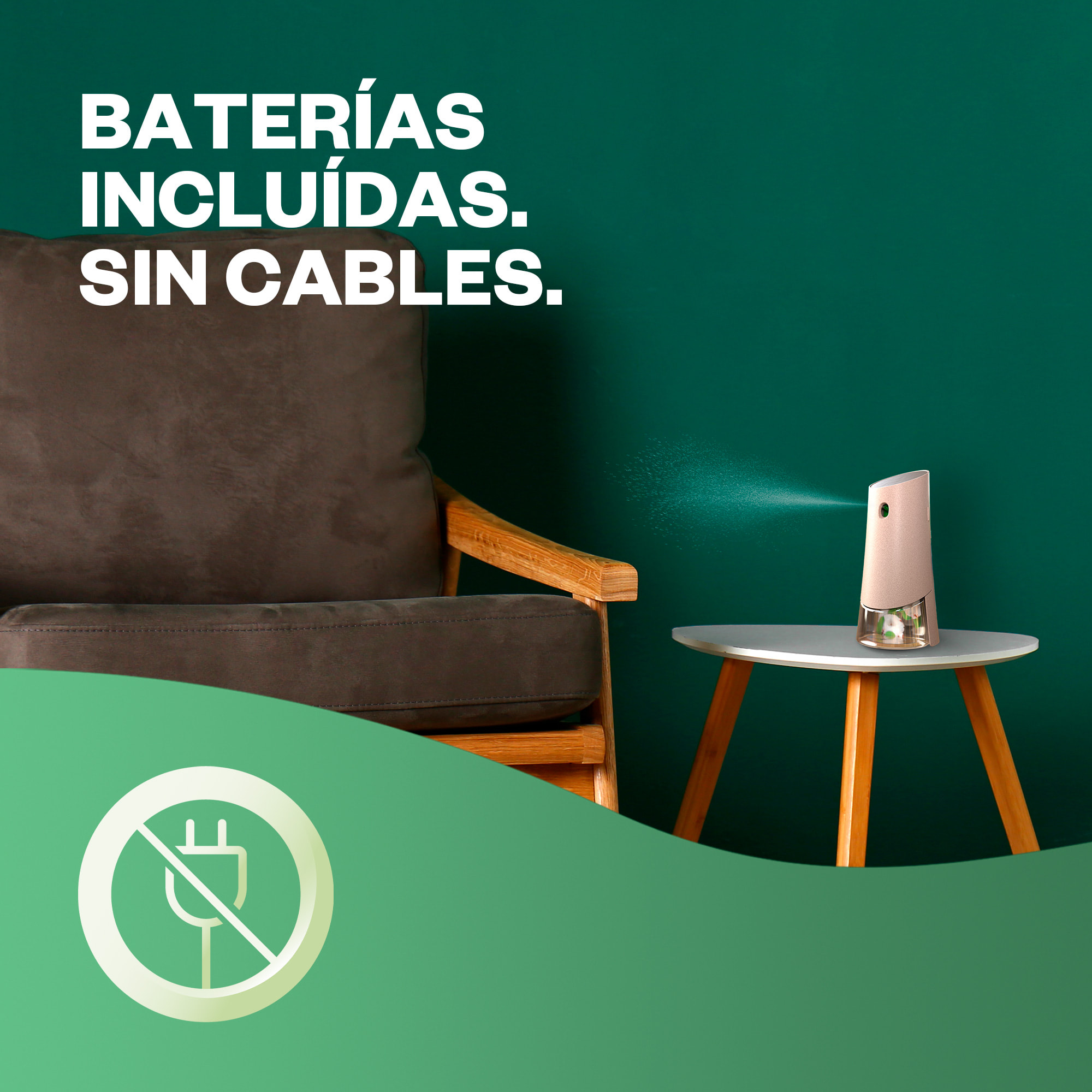 Air Wick Active Fresh Spray Automatico Sin Aerosol - Ambientador para casa con aroma a Brisa Marina - 4 Recambios (4x 228ml)