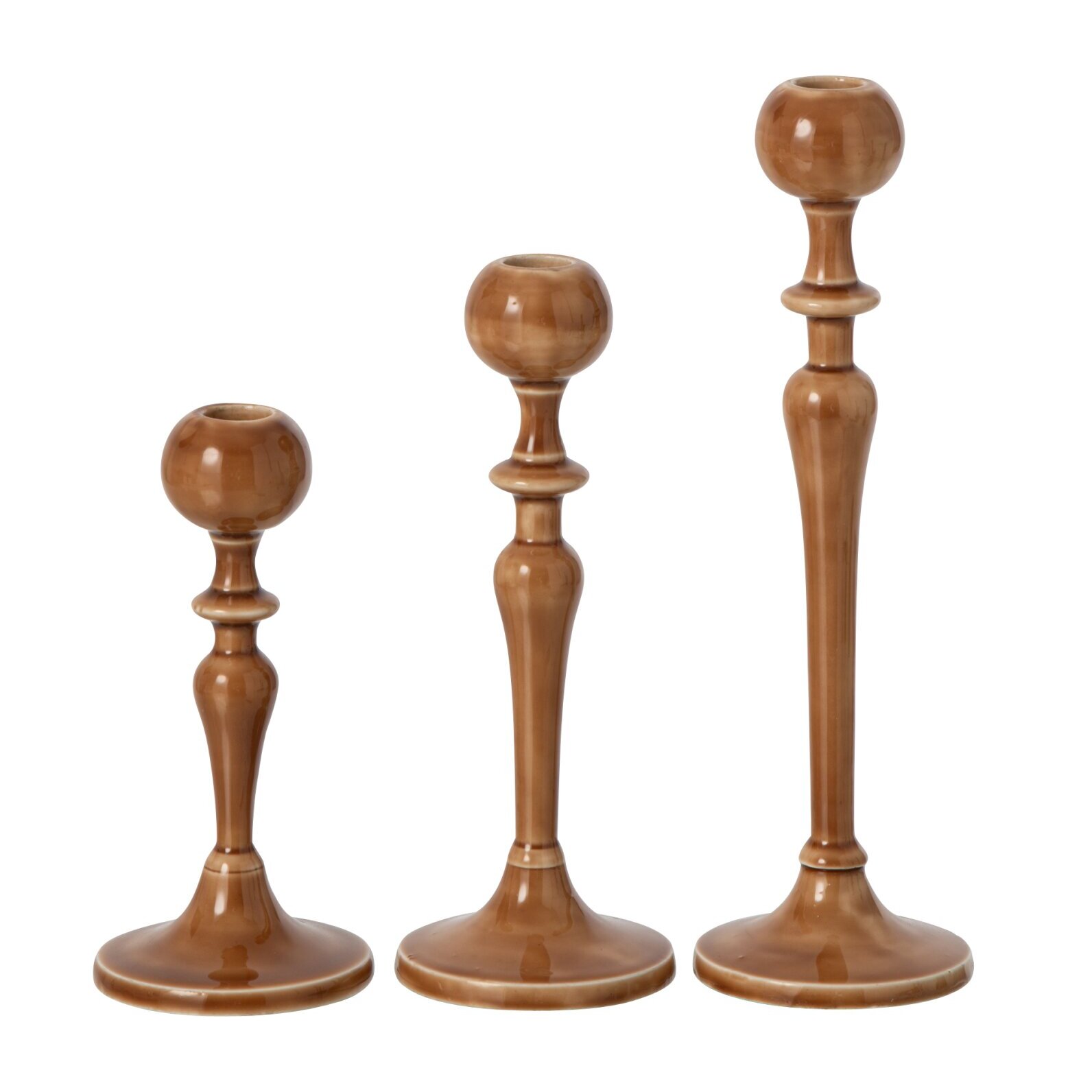 J-Line 3 chandeliers - aluminium - ocre