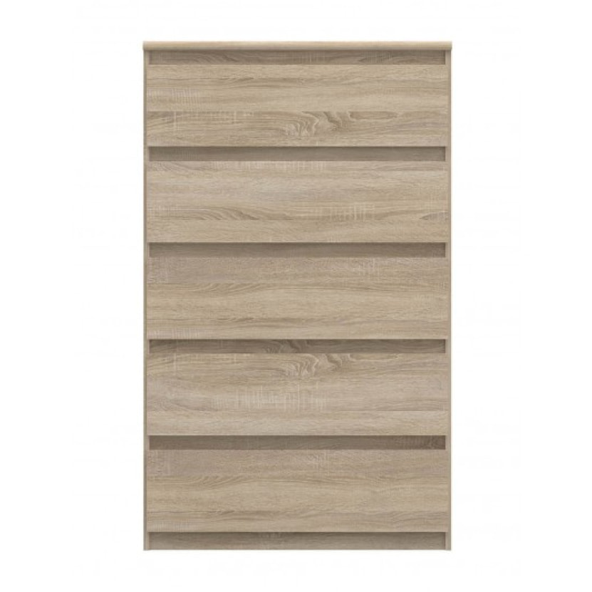 Grande commode 5 tiroirs rangement chambre - 3 coloris - SOFT