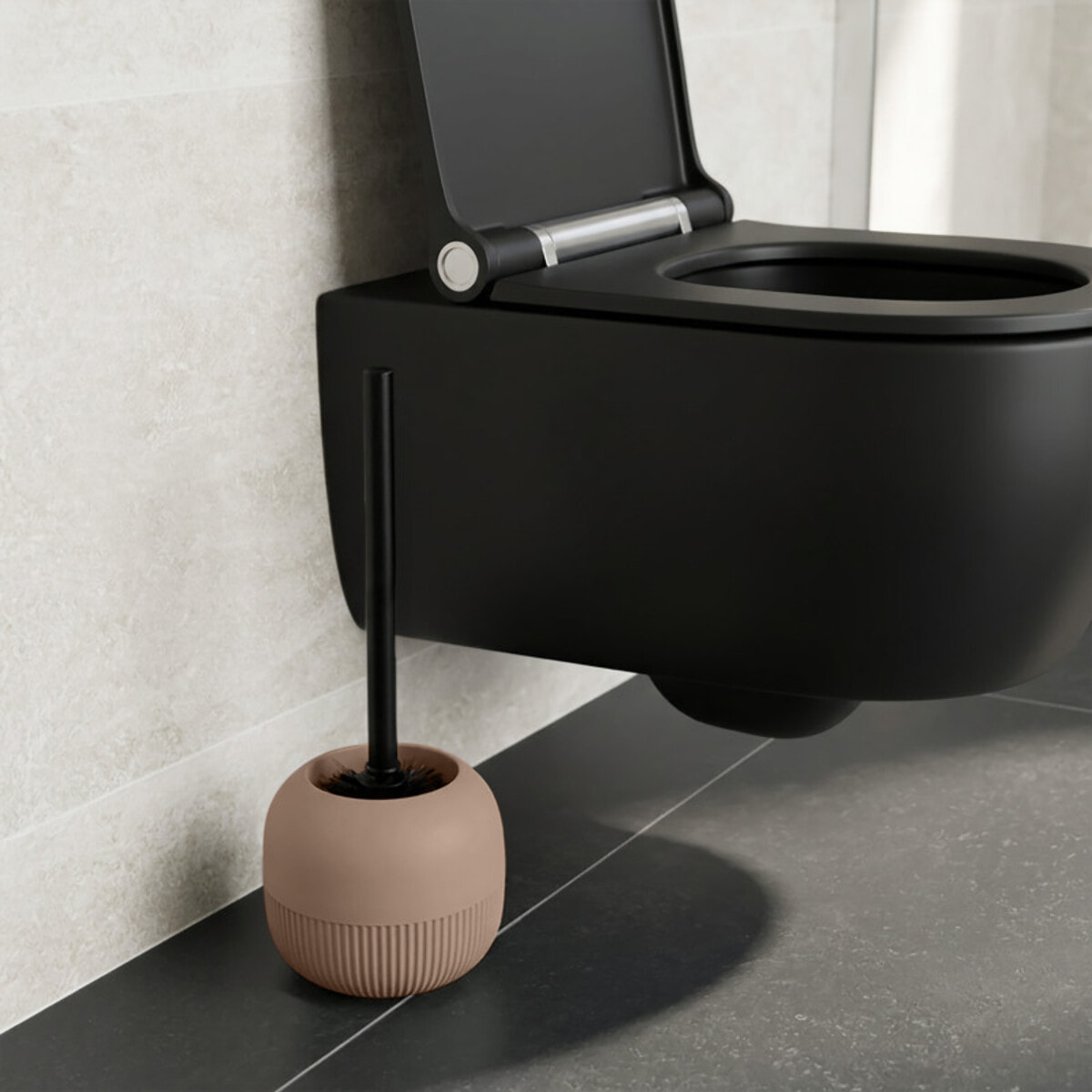 Brosse wc avec support GINO Cappuccino MSV