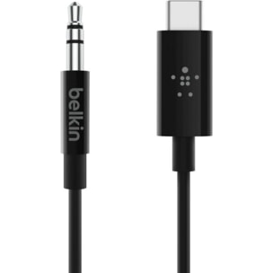 Câble BELKIN Jack 3.5mm Rockstar + Connecteur USB-C