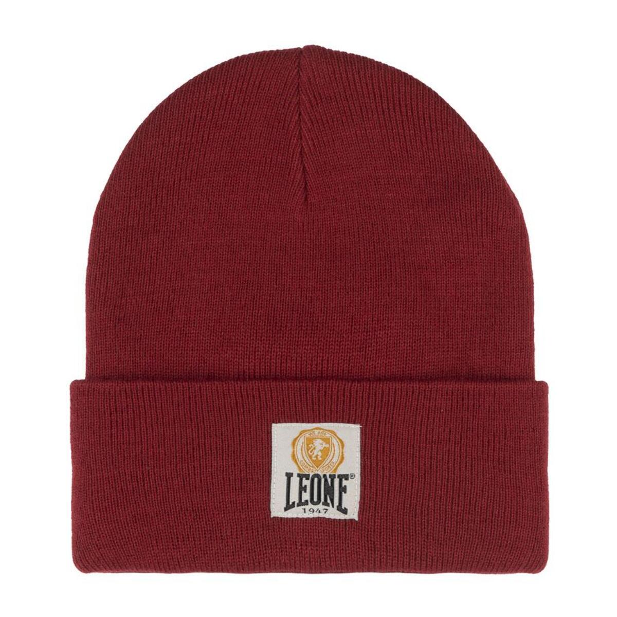 Cappello invernale con logo stile college e risvolto "Varsity"