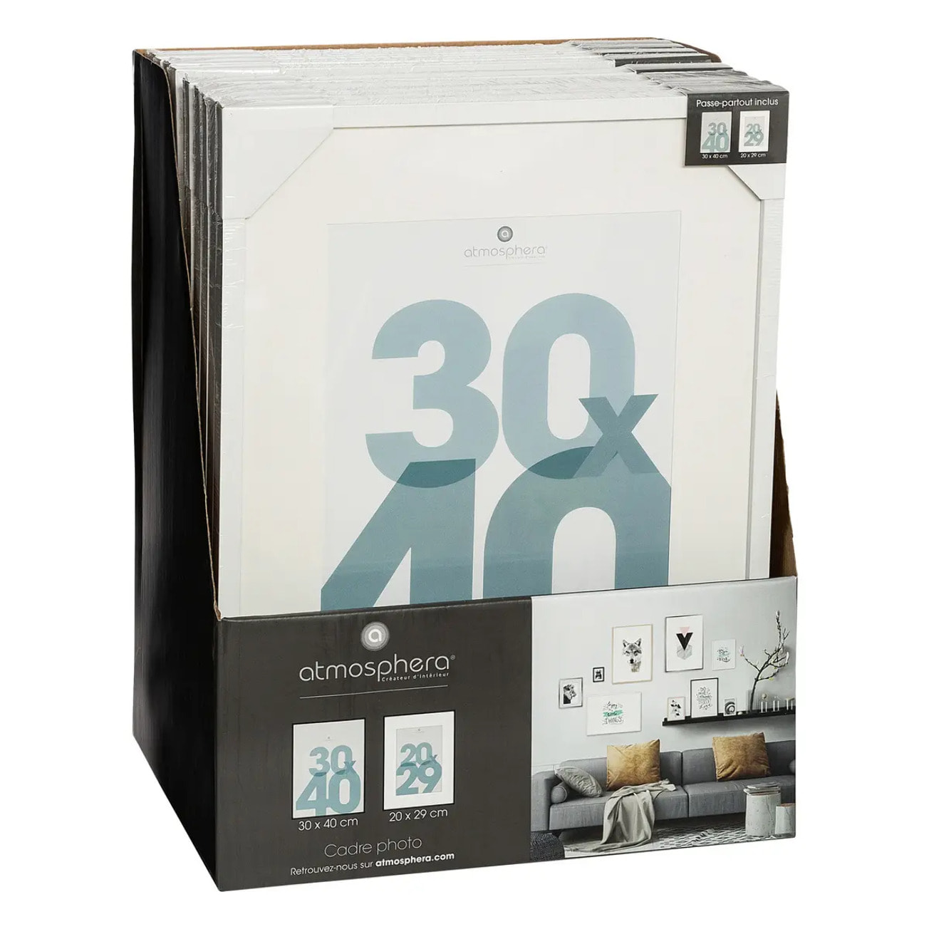 Cadre photo "Manu" blanc 30x40cm