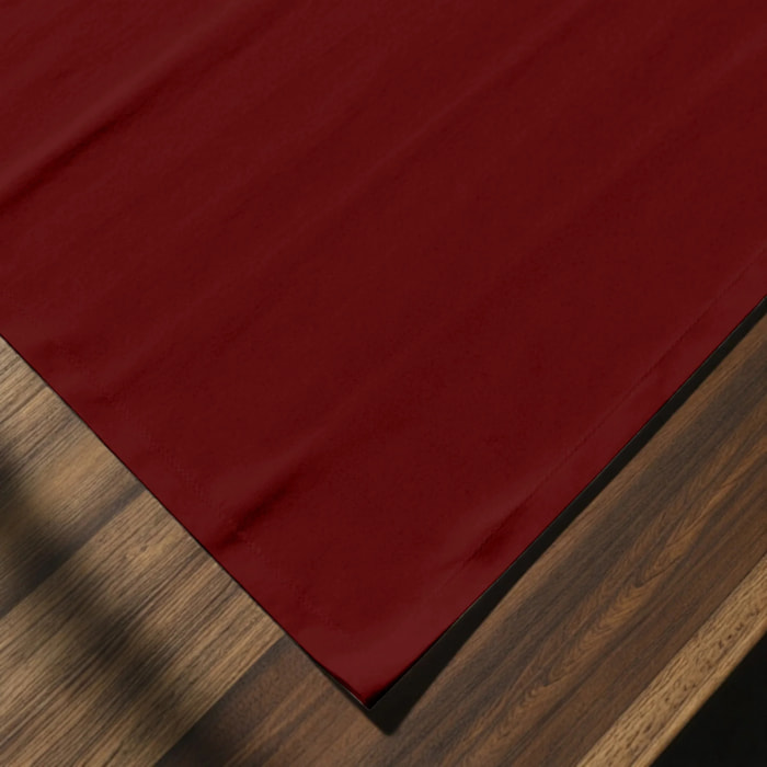 Lot de 2 sets de table anti-taches Rouge Uni