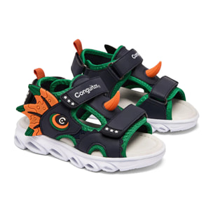 Sandali Dino Multi Light leggeri per ragazzi con chiusura in velcro