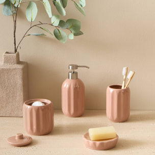 Distributeur de savon Colorama en céramique 450ml rose
