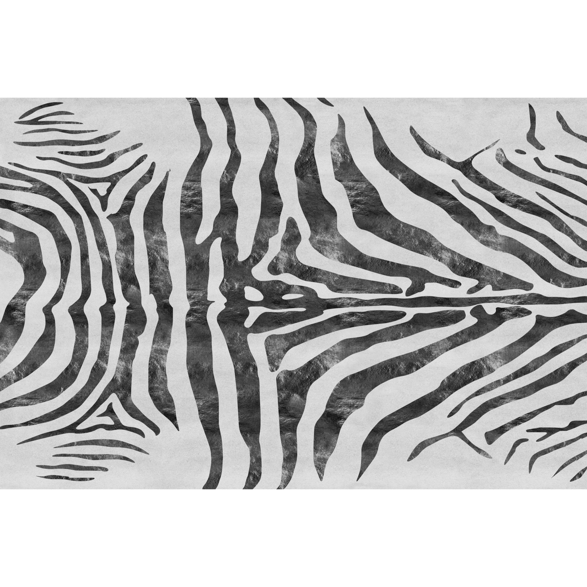 Alfombras vinílicas de Ceramiko - Zebra gris-negro