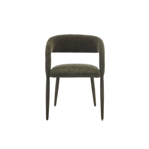 Fauteuil contemporain tissu (lot de 2) ALESSIA
