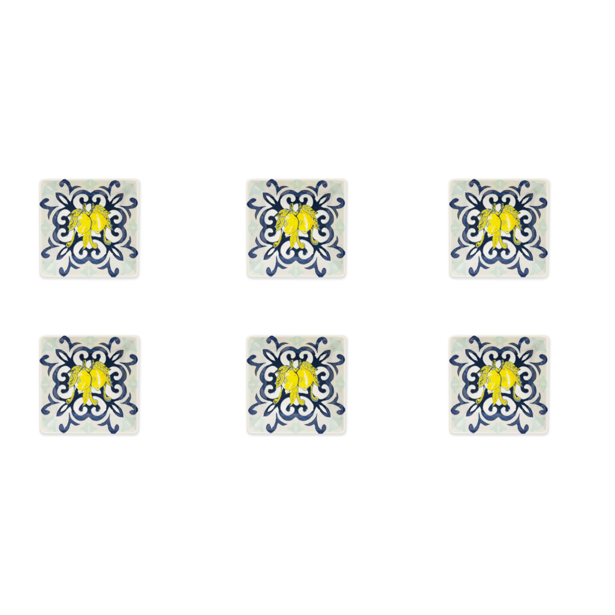 Ensemble de 6 coupelles 13 cm Excelsa – Amalfi, Céramique Multicolore