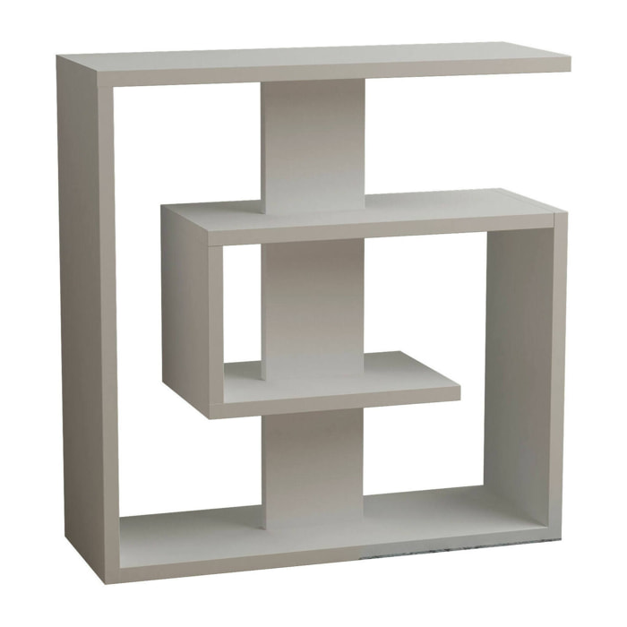 Tavolino da salotto Rumbia, Tavolo basso da caffè, Portariviste per divano, Ripiano da soggiorno, 55x20 h57 cm, Bianco