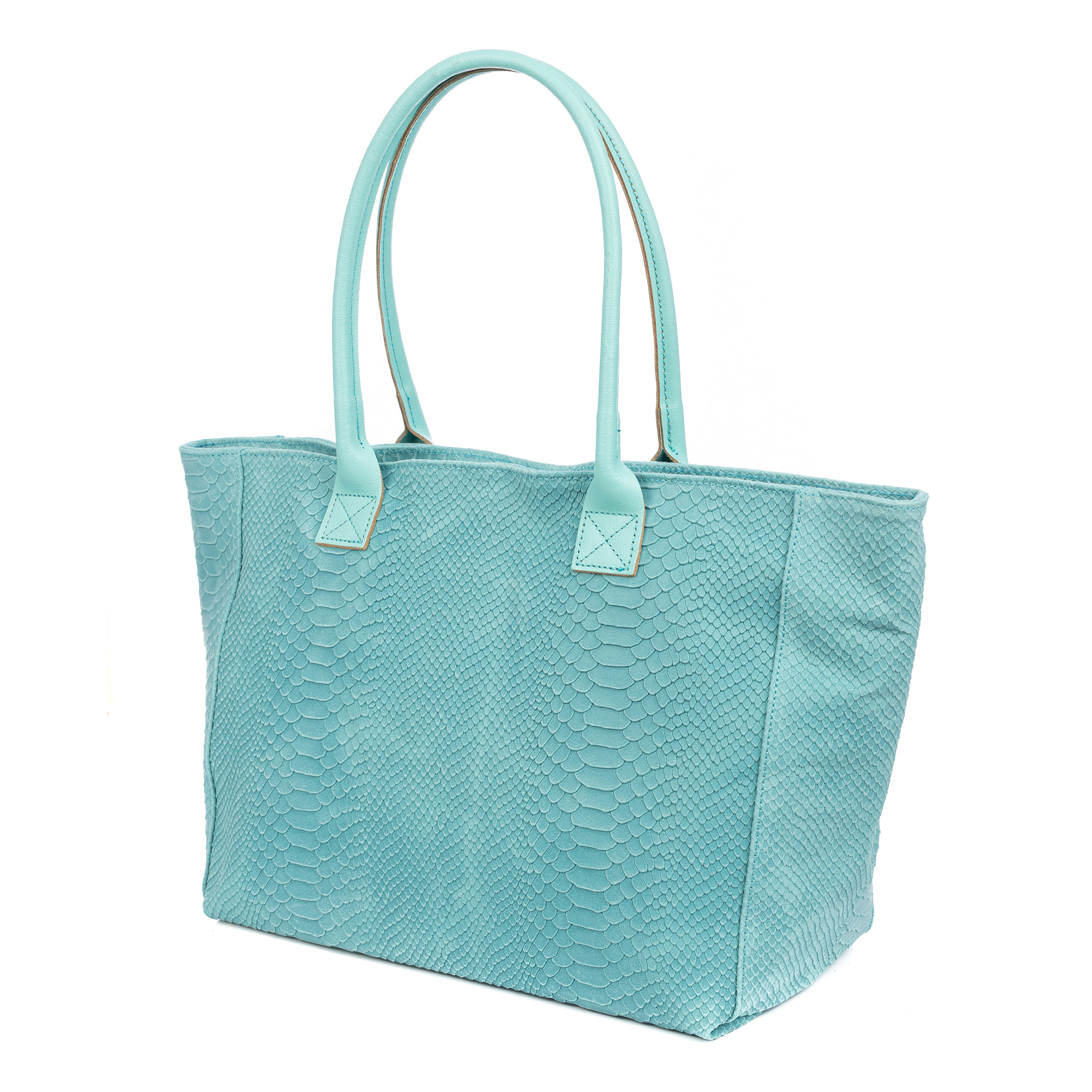 Avola bolso de hombro mujer. Piel auténtica Gamuza grabado serpiente.